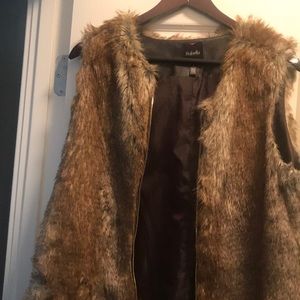 Faux fur vest
